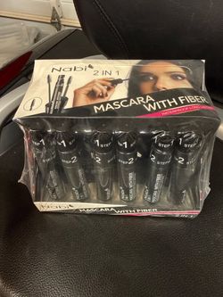 👁️ Nabi 2-in-1 Mascara with Fiber Waterproof – 24 Pc Set, New