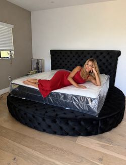 New In Box King Bed Frame With Mattress (Read Description Below)