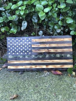 Rustic wood flag camouflage Camo Military Army Navy Air Force Marines made by a retired army veteran