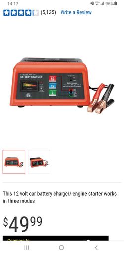 Car Battery Charger With Engine Start