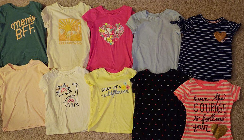 Toddler 5t Lot Of Short Sleeve Tshirts 