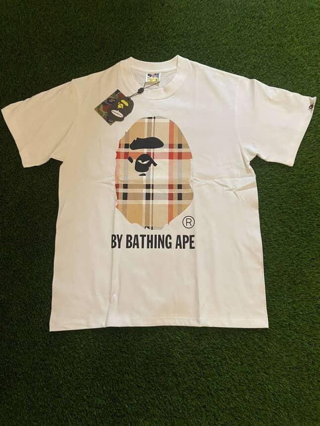 White Bape Shirt New Size M