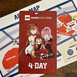 Anime Expo AX 2025 1-Day Sunday Attendee Badge