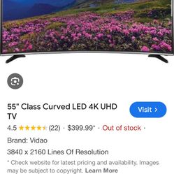 55 Inch Vidāo Curved Tv