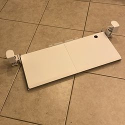 Clip on key board tray extension
