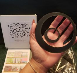 🔥 DIABLA'z - NEW UNUSED - BRAND NEW - Round Assorted Circle Wall DIY Decal Stickers Acrylic BLACK 30 pieces