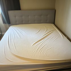 King Size Frame And Mattress