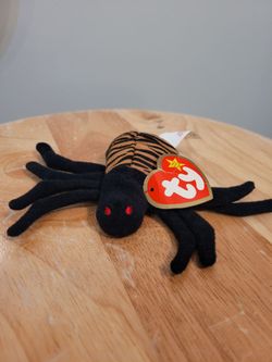 Ty Teenie Beanie Baby "Spinner" the Spider Plush