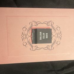 Burn after reading journal