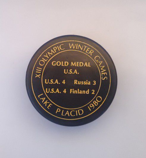Lake Placid 1980 XIII Olympic Winter Games Official Hockey Puck