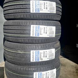 215/55/17 Kumho Ta31 4 New Tires Installed And Balanced 