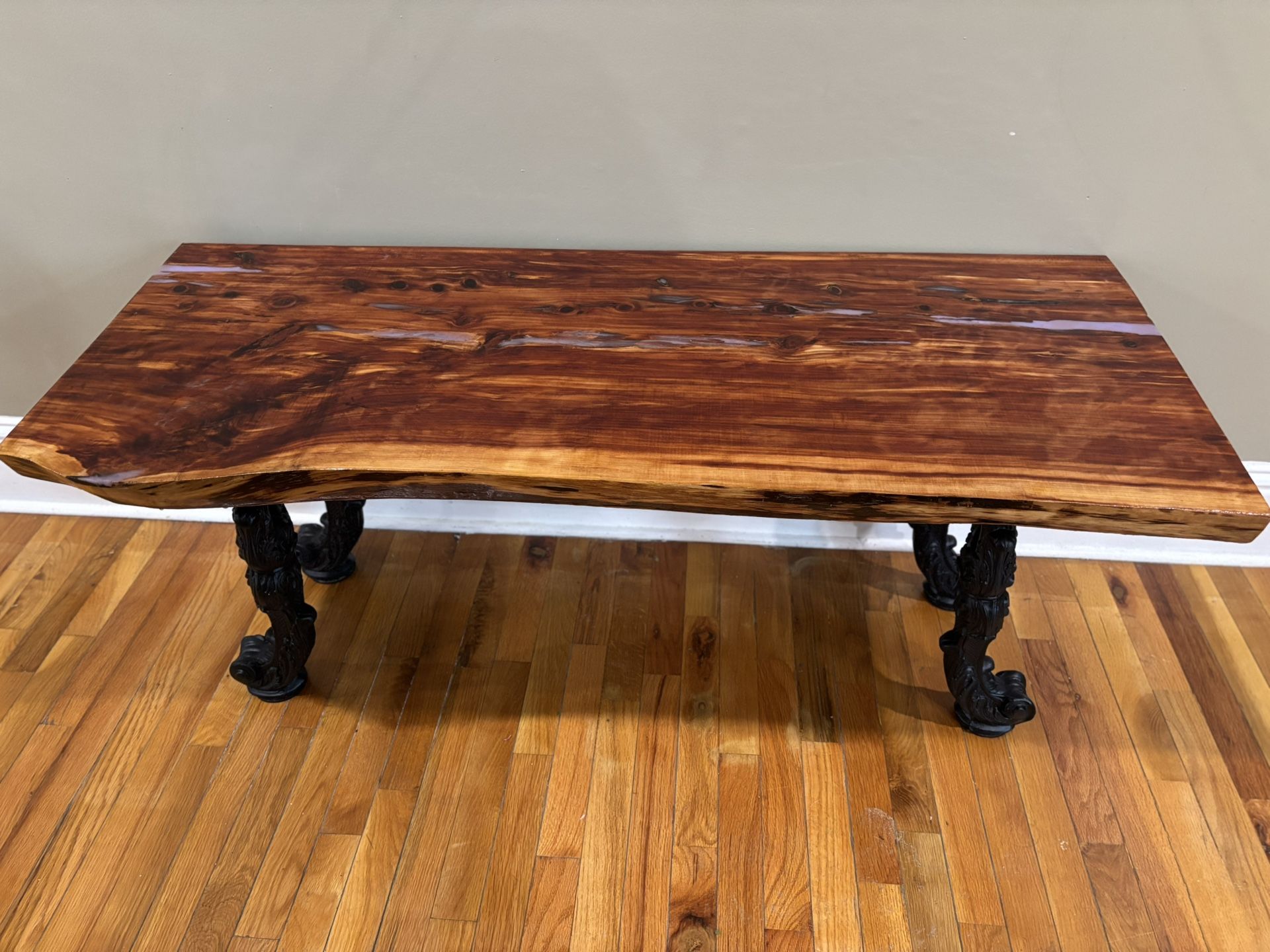Solid Wood And Antique Table/bench