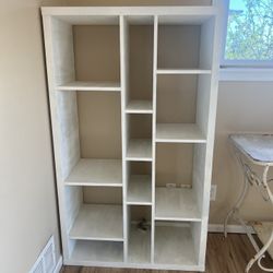 White Painted IKEA Bookcase