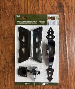 New National Hardware Decorative Butterfly Gate Kit