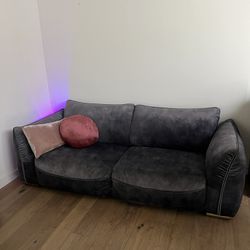 Grey Velvet Couch