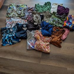 Bundle Of 18  Women's M-L Summer Tops