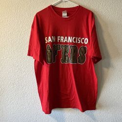 San Francisco 49ers  T-shirt. Red size XL 