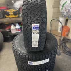 New Set Of (4) 35x12.50R17 BFGoodrich KO2 10 Ply All Terrain Tires For Sale