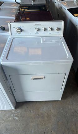 White KitchenAid Electric Dryer QuickDry