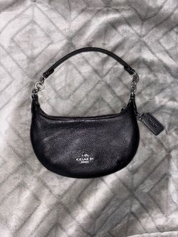 Coach Black Leather Mini Shoulder Bag
