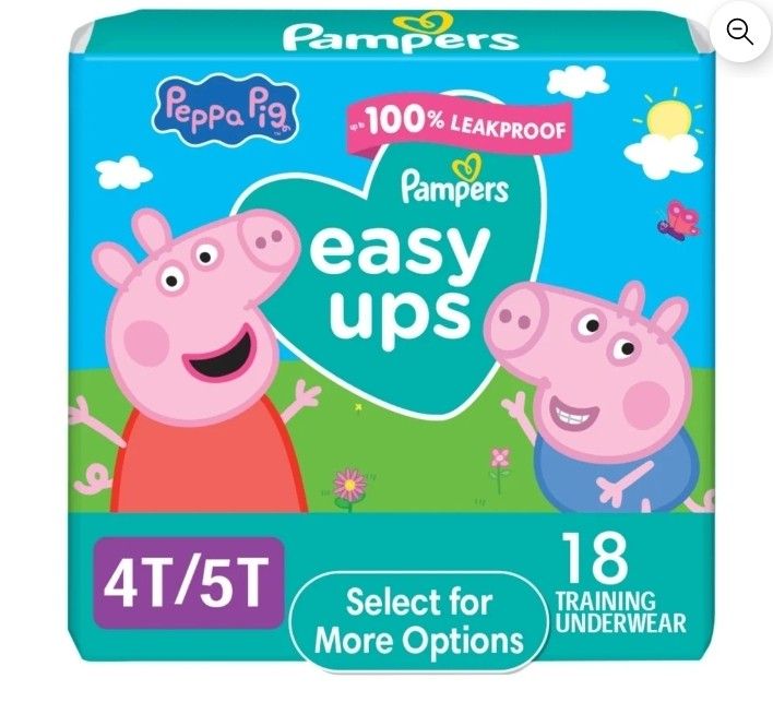 Pampers Easy Ups Bag 4t 5t $8