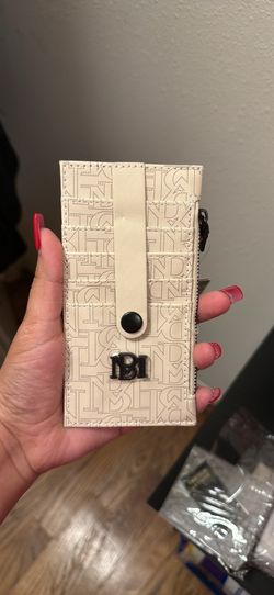 Long thin white wallet