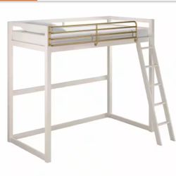 Twin Loft Bed With Mattress 