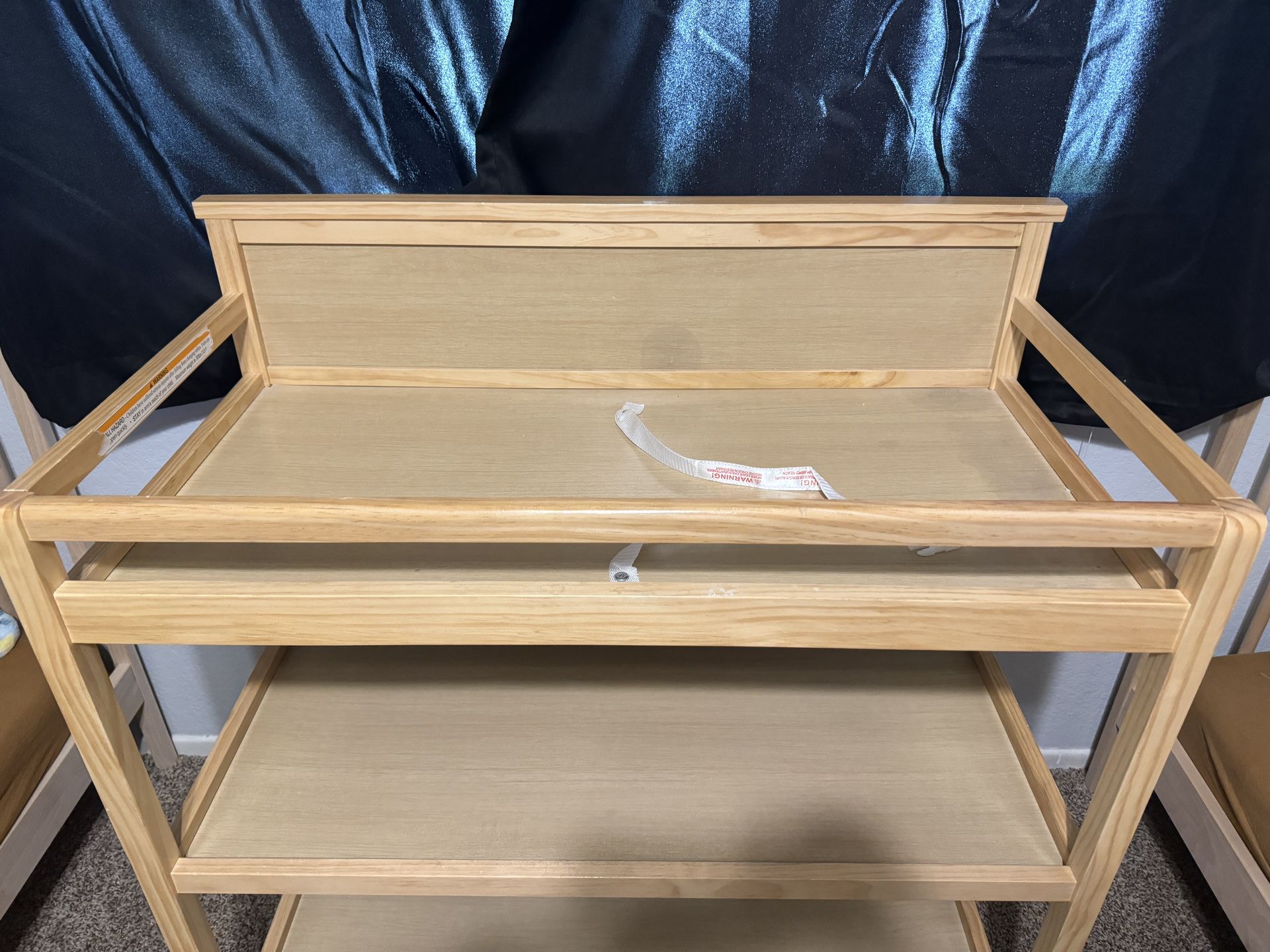 Diaper Changing Table Natural Wood 