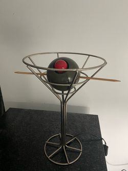 Martini Glass Wire Frame Novelty Lamp
