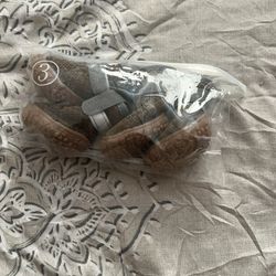 Brown dog boots size Small Size 3