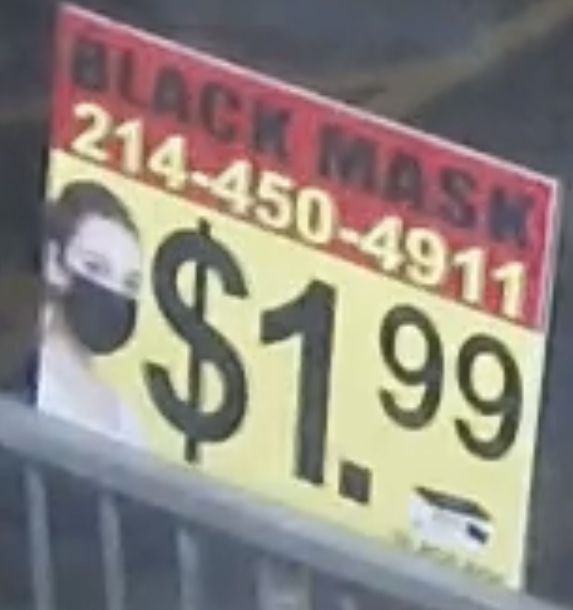 Black Face Mask Box Of 50