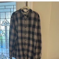 Cody James Casual Blue and Gray Button Down Shirt