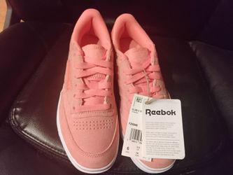 REEBOK CLUB C DOUBLE Twisted Coral/White FZ0848 Women's Casual Tennis Shoes US 6