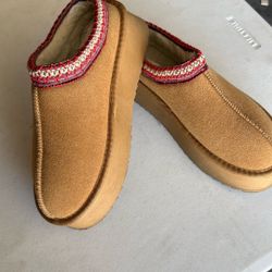 Wedge Ugg Like Slipper