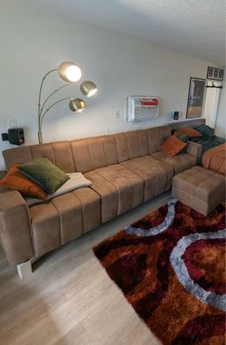 Couch with ottoman