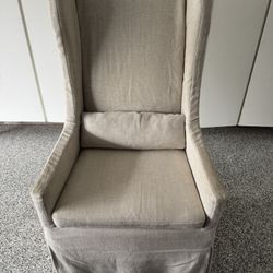 Restoration Hardware Slip Cover Chair With Wheels