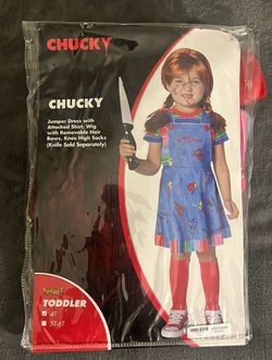 Toddler Girl Chucky Halloween Costume Size 4T