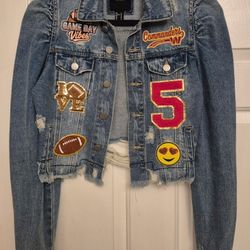 Custom Washington Cammanders Denim Jacket