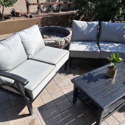 Patio Lounge, Chair, Cushion Center Table