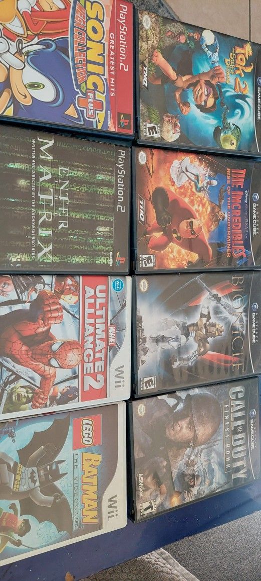 Gamecube, Ps2,ps3 And Wii Games 