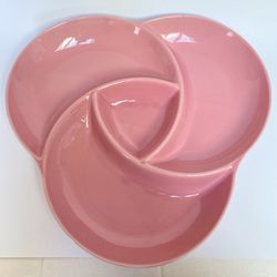 Vintage Large Pink Divided Server