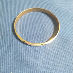 Vintage Japan White Enamel Bangle