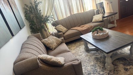 Couches and rug