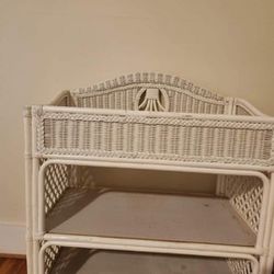 Wicker Diaper Changing Table 