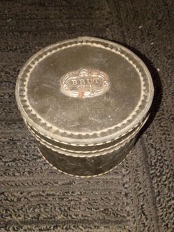 Brut for Men Vintage Round Leather Box