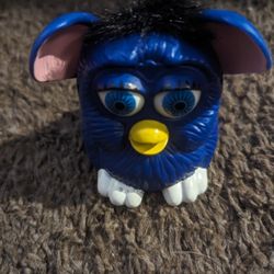Vintage 1998 Plastic Furby Toy Tiger Electronics McDonalds Blue