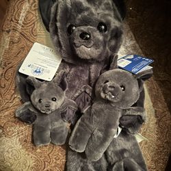 Build Bear bat Bundle (bat, Mini Bean And Keychain