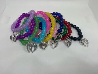 basic angel wings bracelet single color