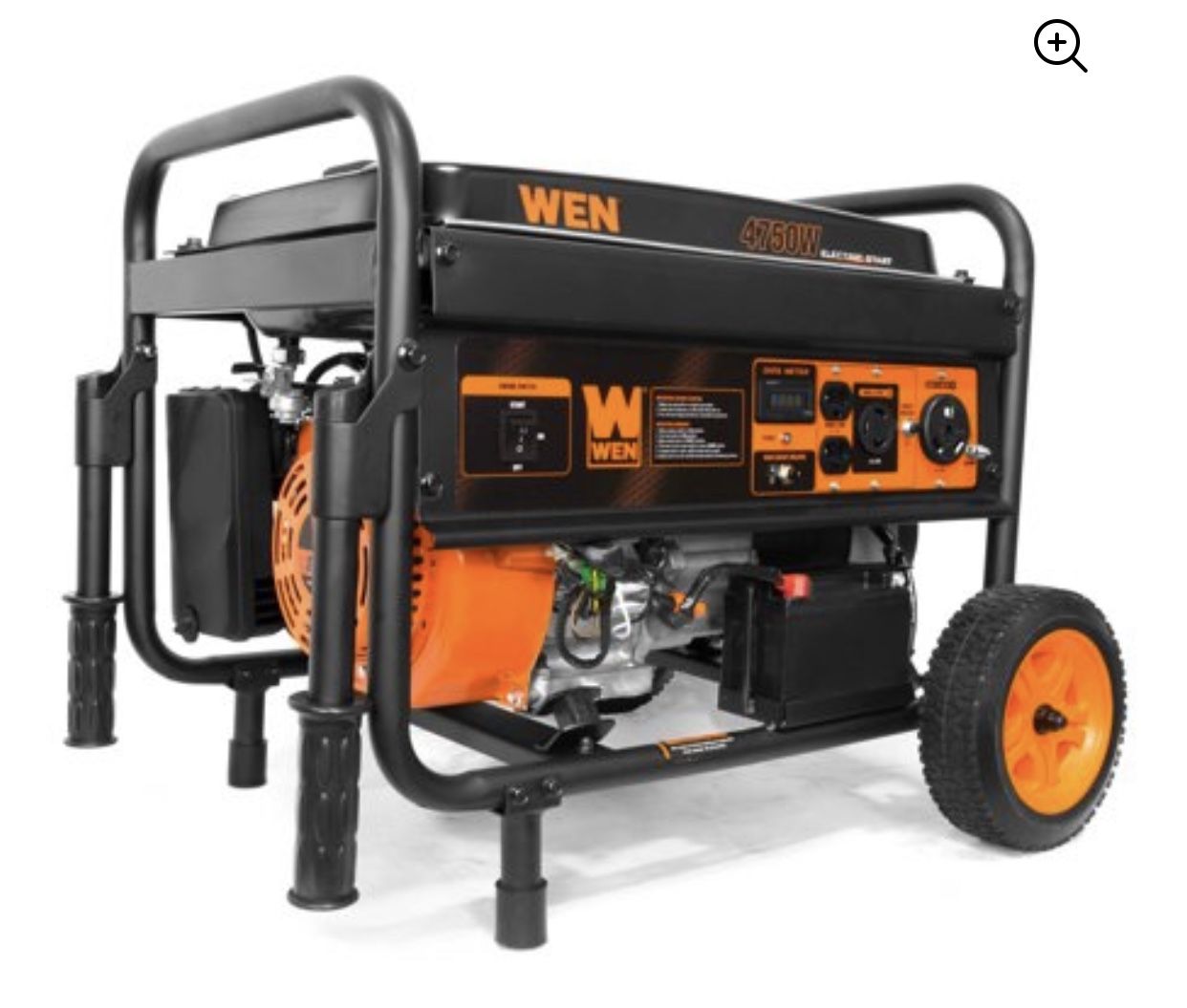 WEN 4750W Portable Generator with Electric Start and Wheel Kit, CARB Compliant