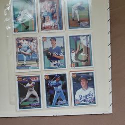 TOPPS 1991 & 1992 KC Royals Baseball Cards